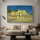 The Yellow House (The Street), 1888 - Floater Framed Canvas Print