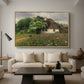 Farmhouse with Meadow Flowers, 1909 - Floater Framed Canvas Print
