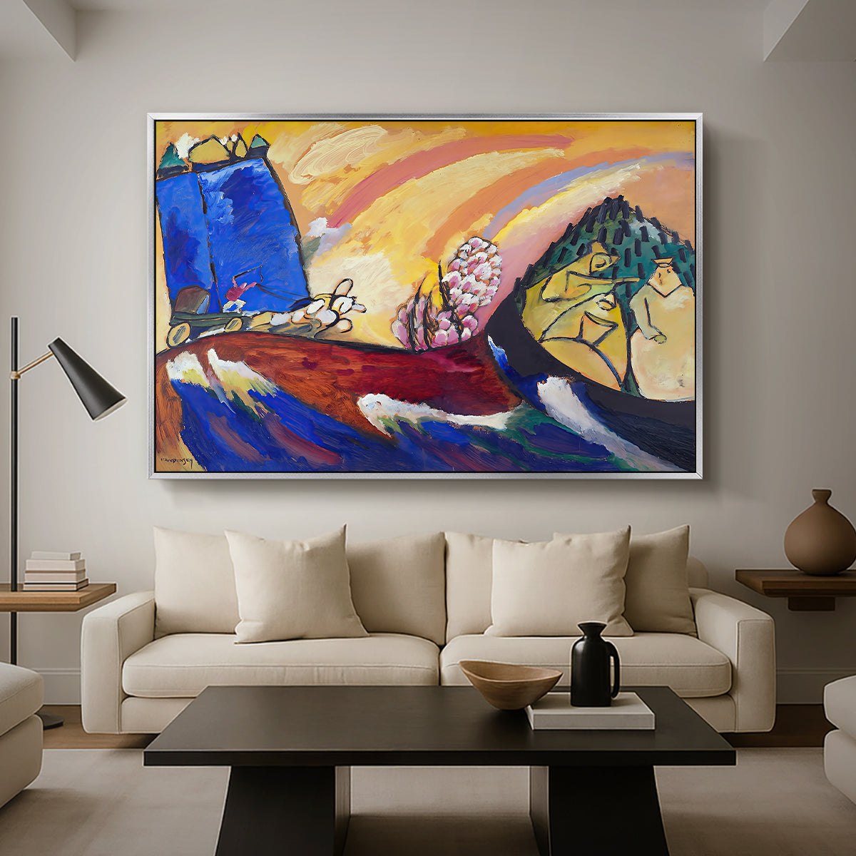 Painting with Troika, 1911 - Floater Framed Canvas Print