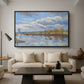 The Banks of the River Seine, 1893 - Floater Framed Canvas Print