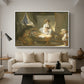 The Visit to the Nursery, c. 1775 - Floater Framed Canvas Print