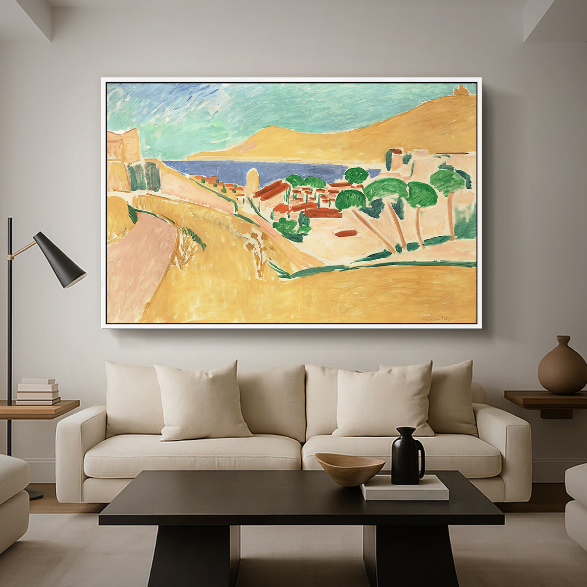 Collioure in August, c. 1911 - Floater Framed Canvas Print