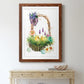 Spring Chick Basket - Premium Framed Print - Distressed Barnwood Frame - Ready to Hang