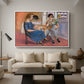 Domino Players, 1921 - Floater Framed Canvas Print