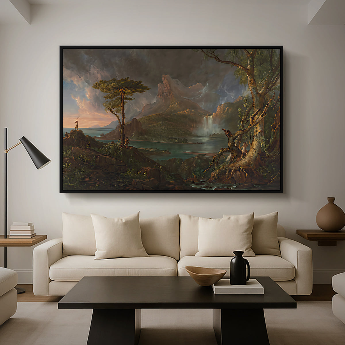 A Wild Scene, 1831-1832 - Floater Framed Canvas Print
