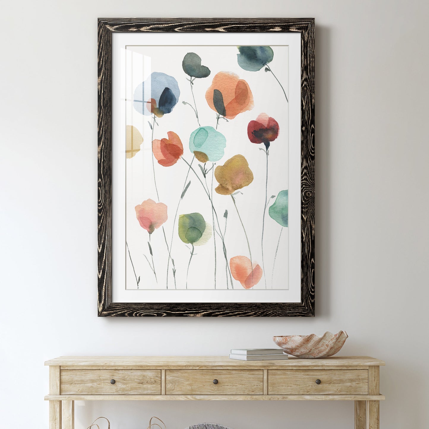 Lollipop Garden II - Premium Framed Print - Distressed Barnwood Frame - Ready to Hang