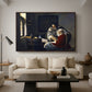 Girl Interrupted at Her Music, c. 1658-1659 - Floater Framed Canvas Print