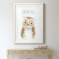 Dream Big Owl - Premium Framed Print - Distressed Barnwood Frame - Ready to Hang