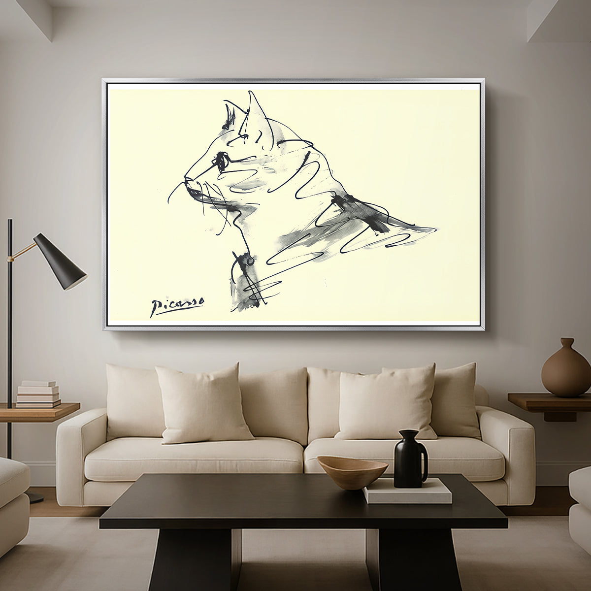 Cat (Le chat), c. 1961 - Floater Framed Canvas Print