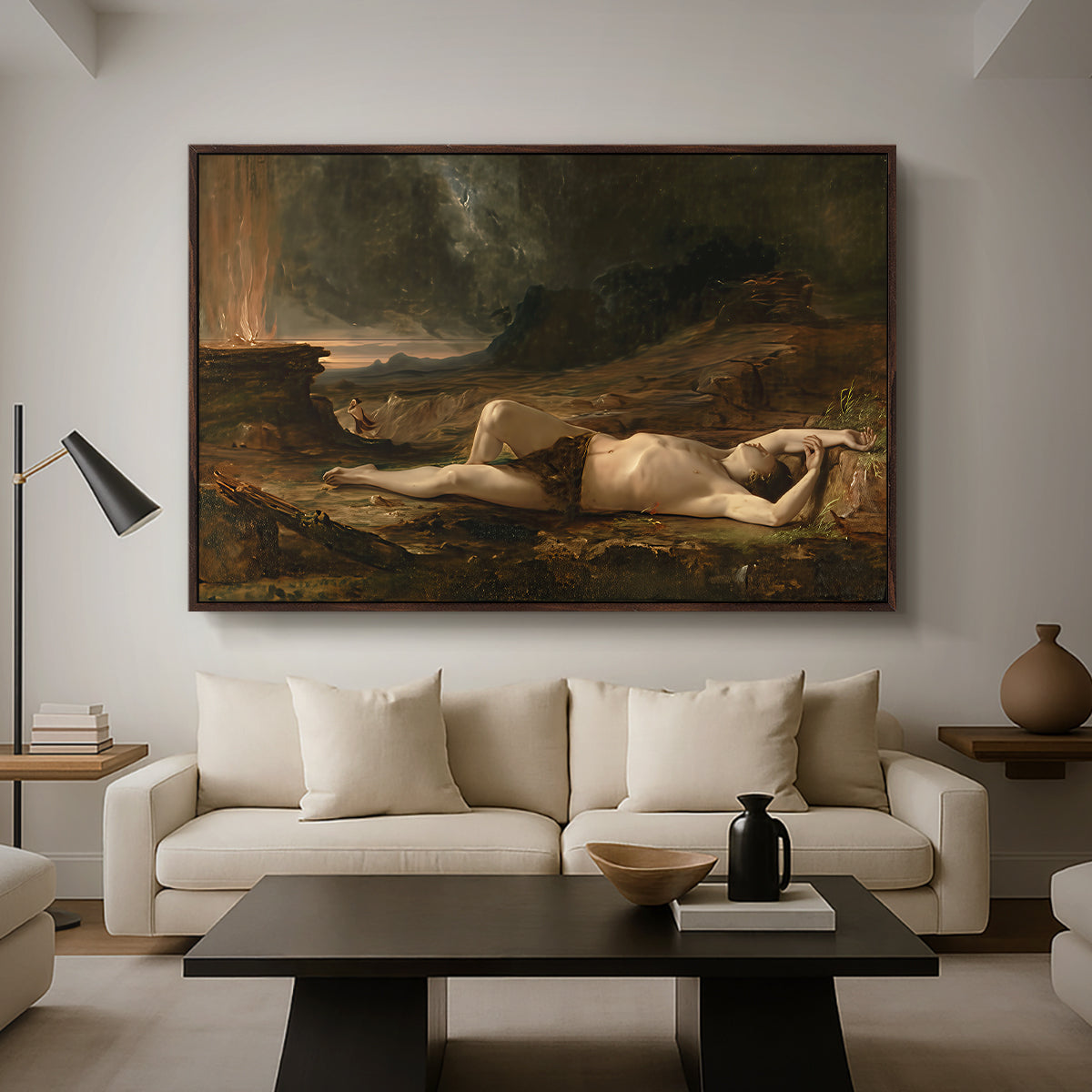 The Dead Abel, 1832 - Floater Framed Canvas Print