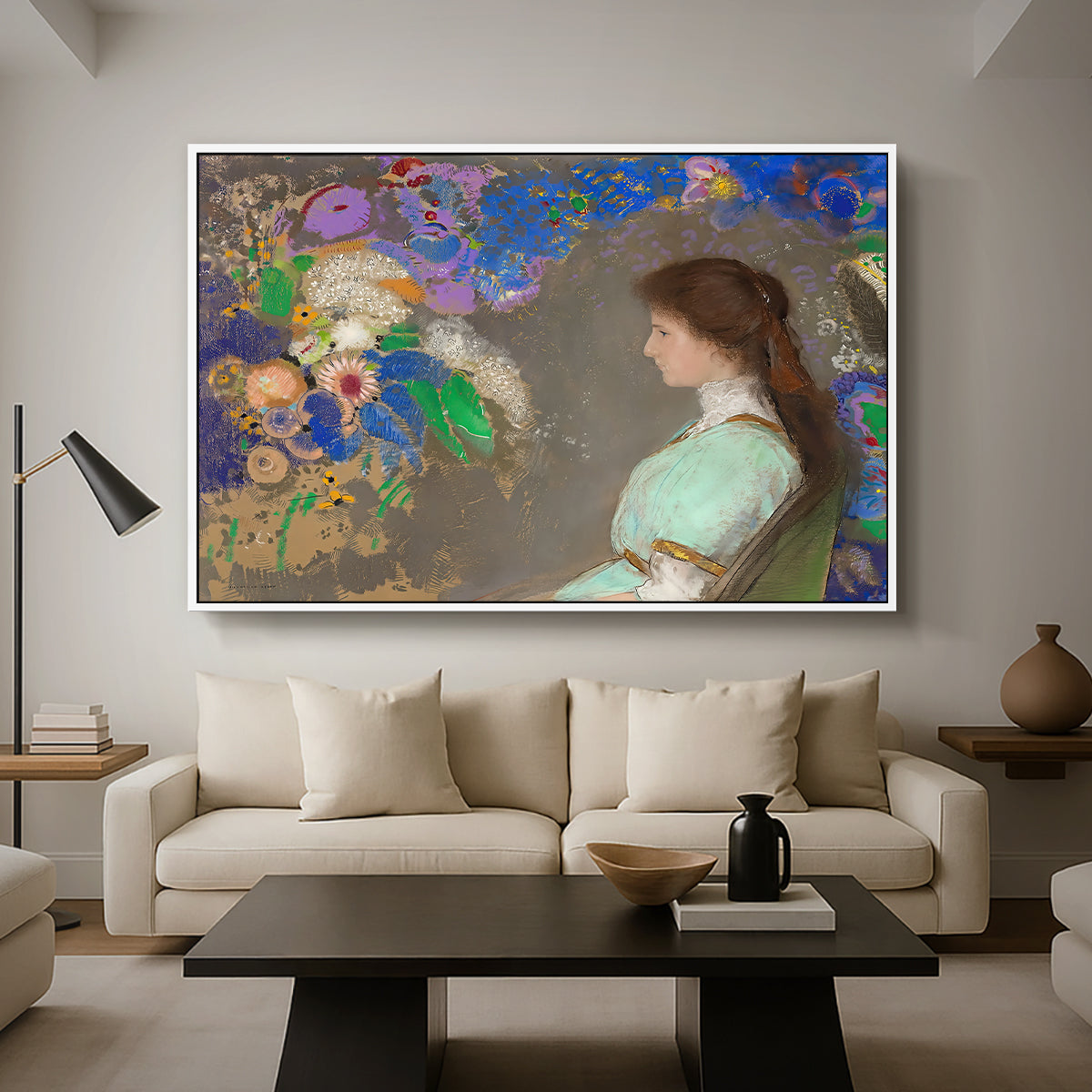 Portrait of Violette Heymann, 1910 - Floater Framed Canvas Print