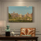Canvas art print featuring ancient ruins of Roman Forum with architectural structures and open sky, presented within a refined interior setting