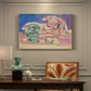 Canvas art print featuring a reclining classical figure rendered in a stylized modern composition, presented within a refined interior setting