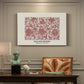 Canvas art print featuring a repeating ornamental pattern with floral and geometric elements arranged in horizontal bands, presented within a refined interior setting