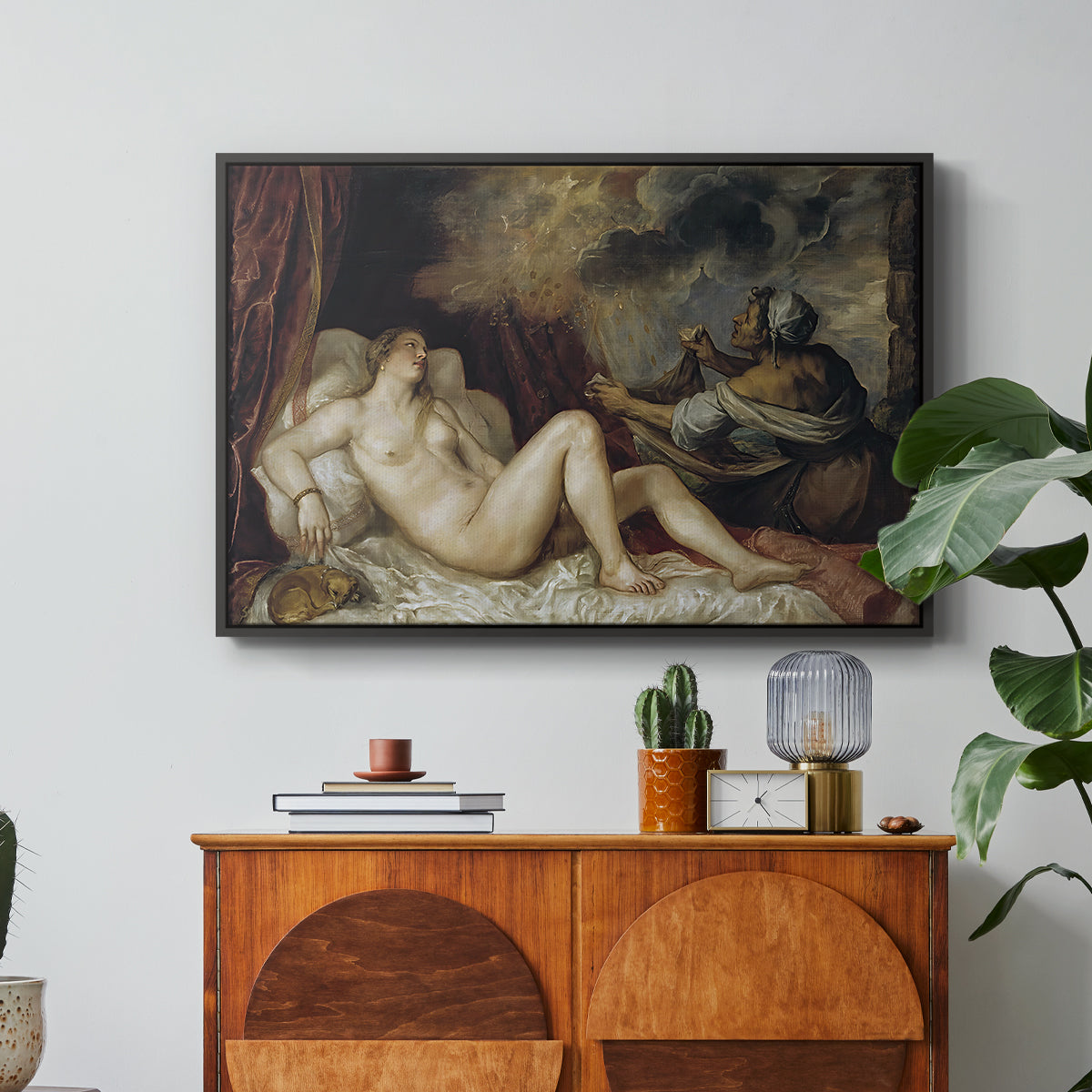 Danaë, c. 1560-1565 - Floater Framed Canvas Print