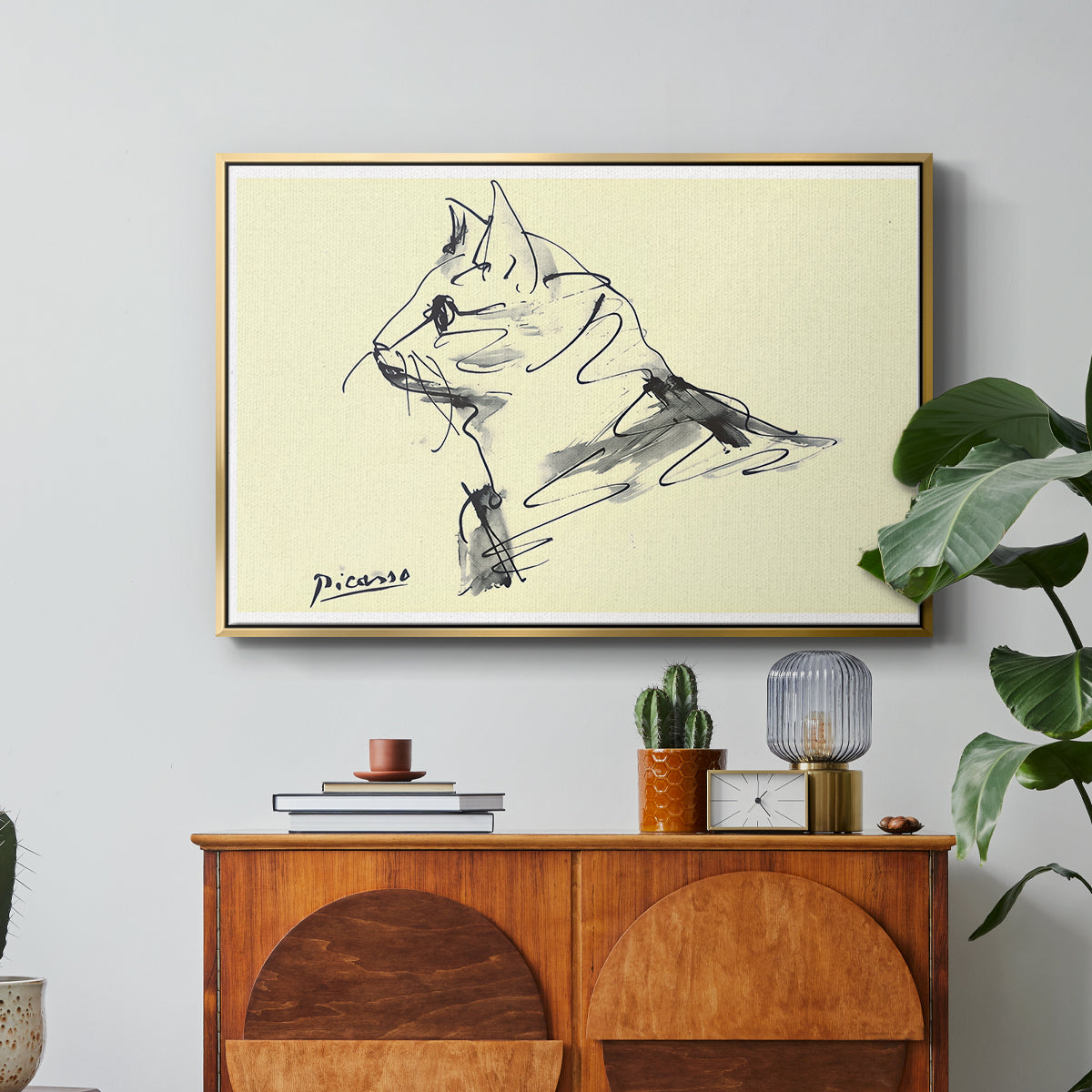 Cat (Le chat), c. 1961 - Floater Framed Canvas Print