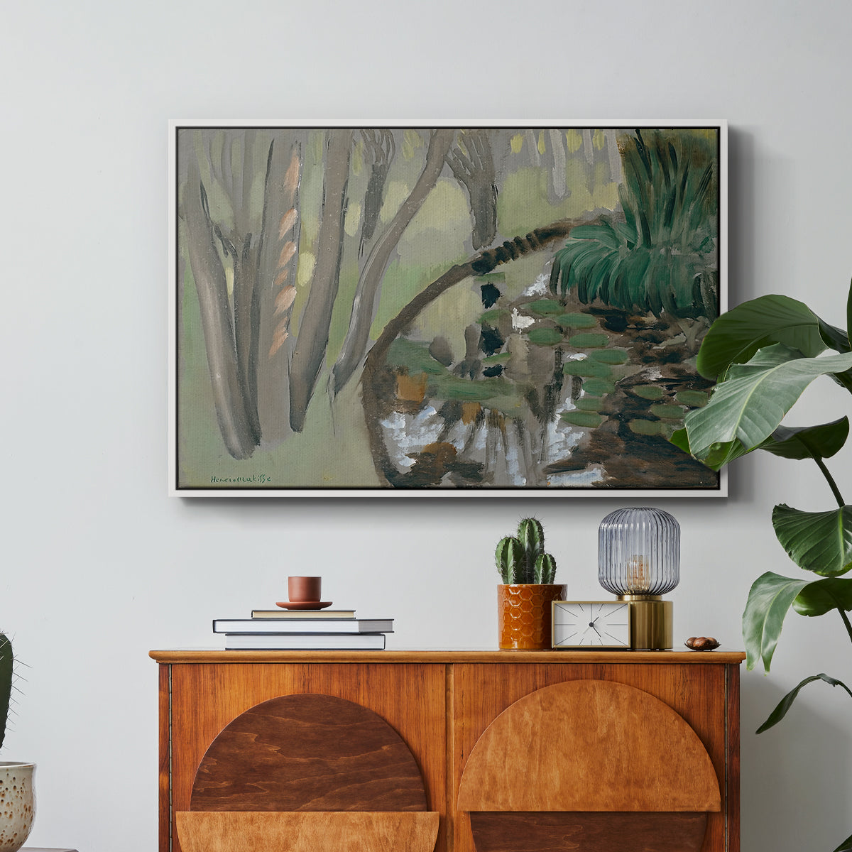 The Stream, Maintenon, 1918 - Floater Framed Canvas Print