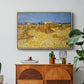 Wheat Field with Sheaves (Harvest in Provence), 1888 - Floater Framed Canvas Print