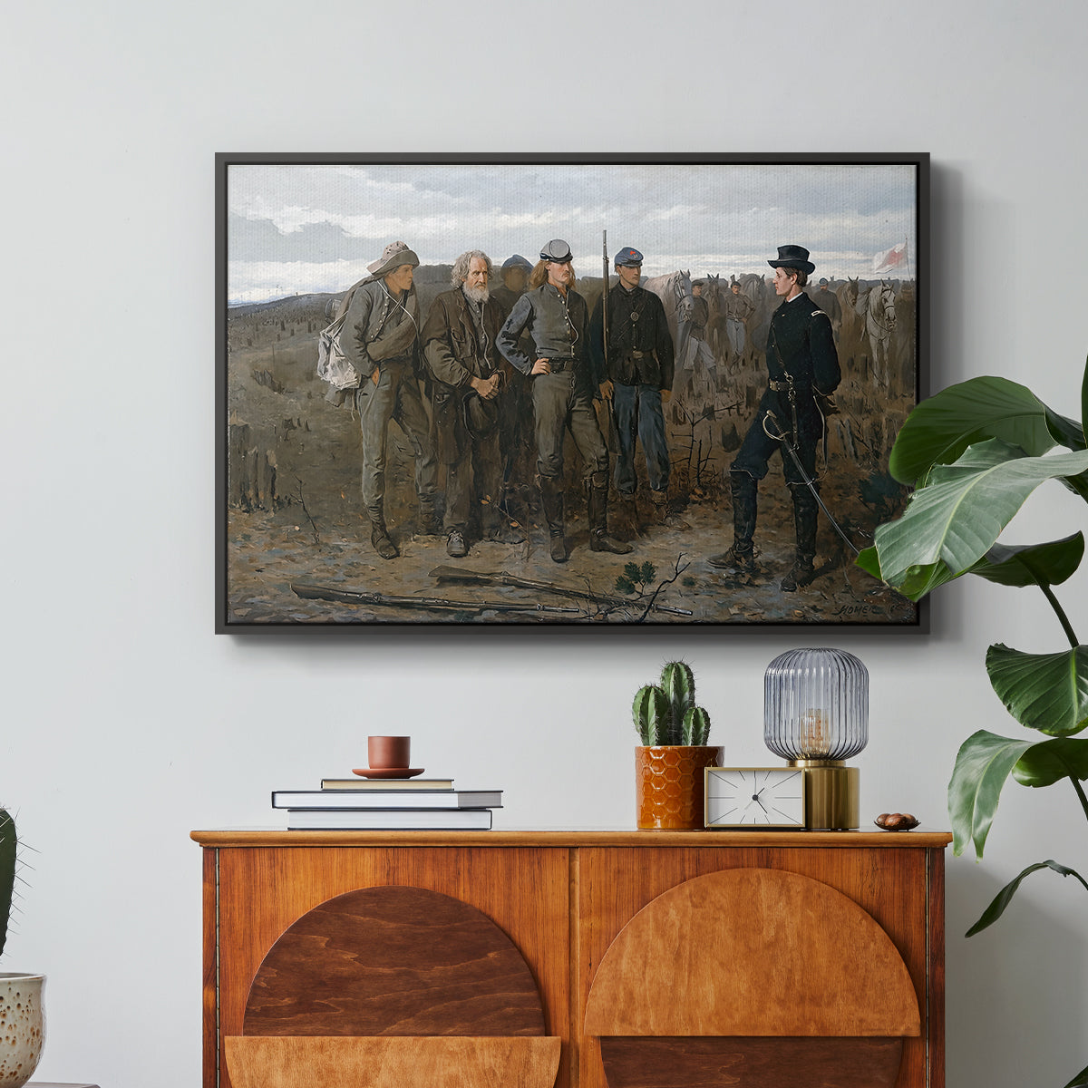Prisoners from the Front, 1866 - Floater Framed Canvas Print