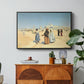 View from the Desert of Cairo with Citadel and Mamluk Tombs in the Background, c. 1889-1890 - Floater Framed Canvas Print