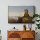 Italian Coast Scene with Ruined Tower, 1838 - Floater Framed Canvas Print