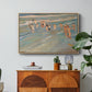 Children Playing on the Beach in Valencia, c. 1908 - Floater Framed Canvas Print