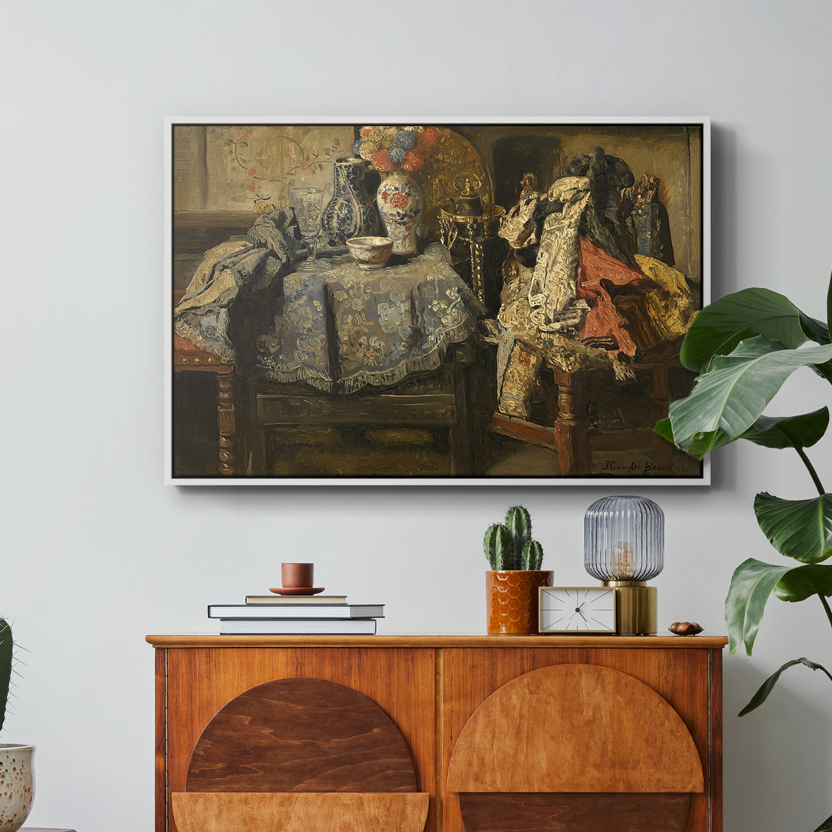 Still Life Requisites, 1885 - Floater Framed Canvas Print