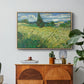 Green Wheat Field with Cypress, 1889 - Floater Framed Canvas Print
