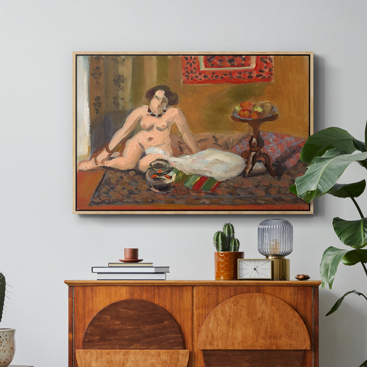 Nude with Goldfish (Nu aux poissons rouges), c. 1922 - Floater Framed Canvas Print