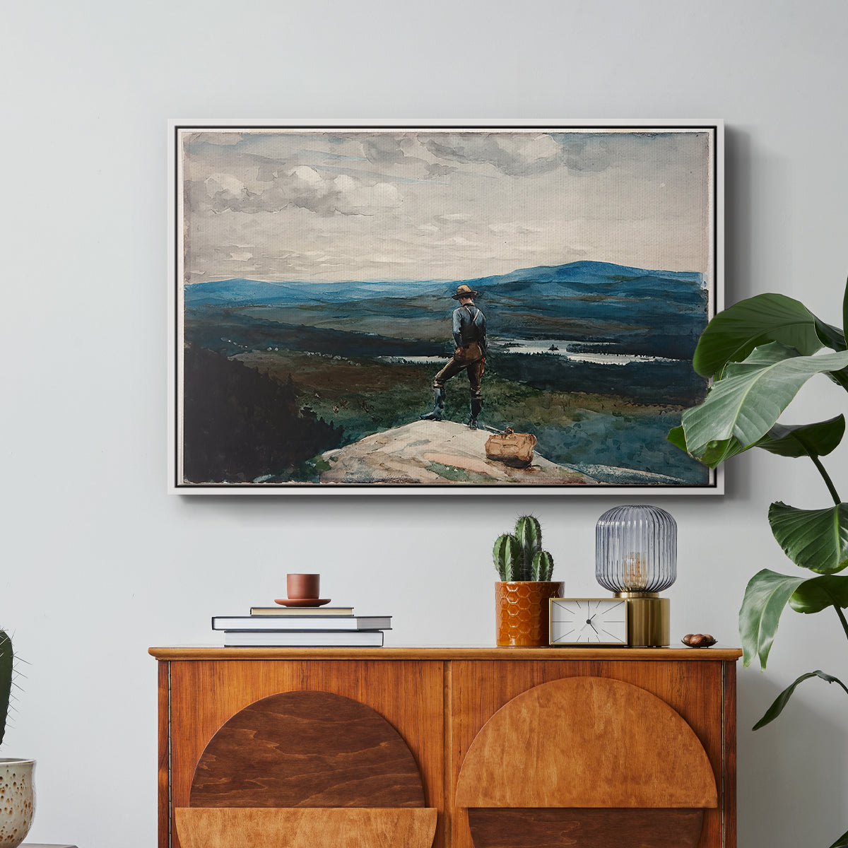 The Ranger, Adirondacks, 1882 - Floater Framed Canvas Print