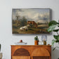 Two Horses on the Pasture, c. 1825 - Floater Framed Canvas Print