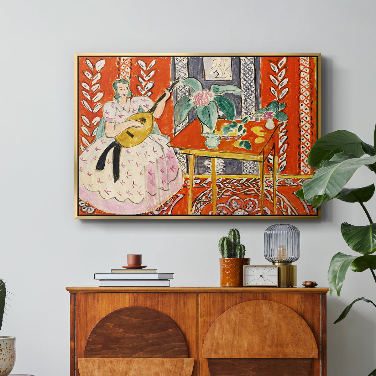 The Lute (Le luth), 1943 - Floater Framed Canvas Print