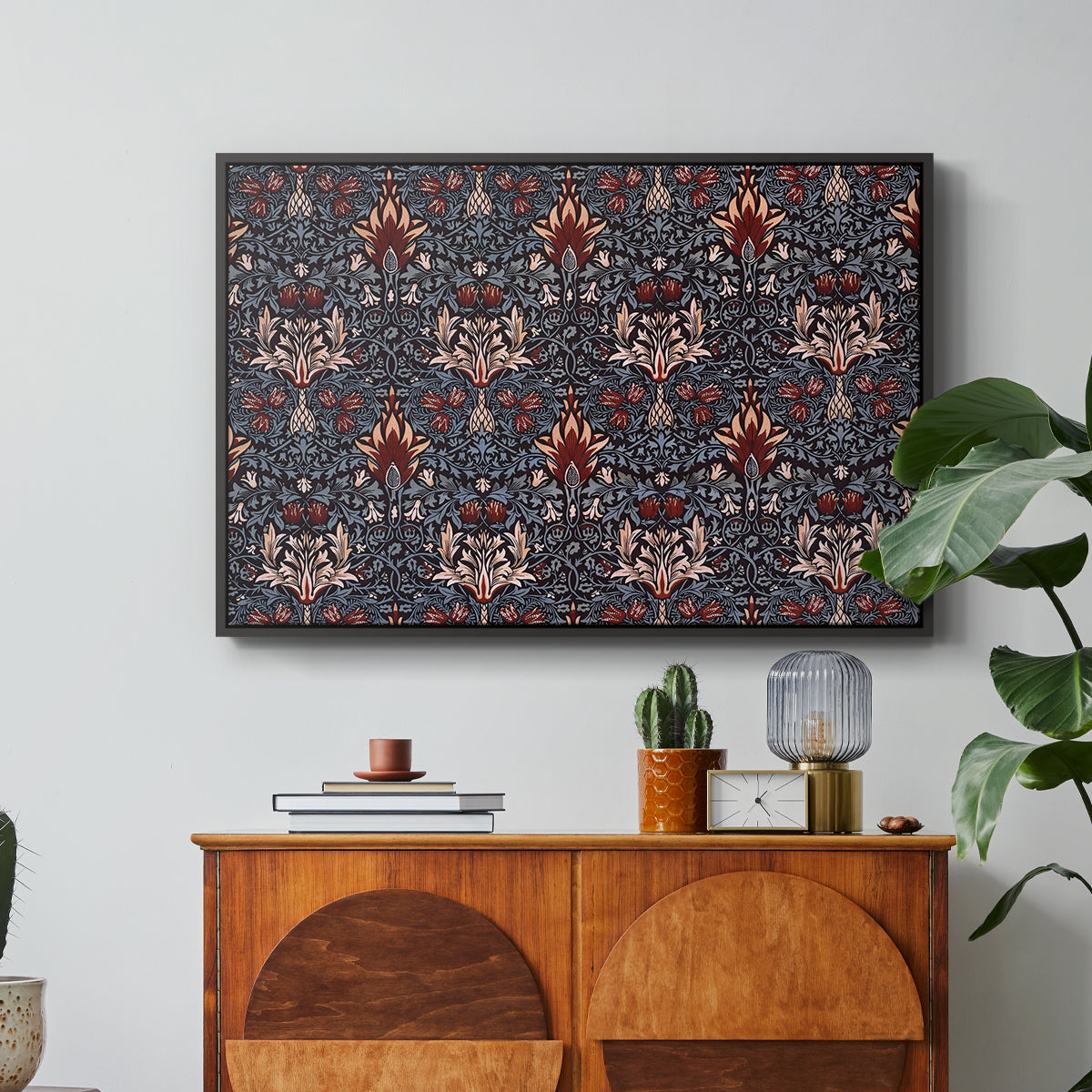 Snakeshead (Printed Textile), c. 1876 - Floater Framed Canvas Print