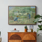 First Steps after Millet, 1890 - Floater Framed Canvas Print