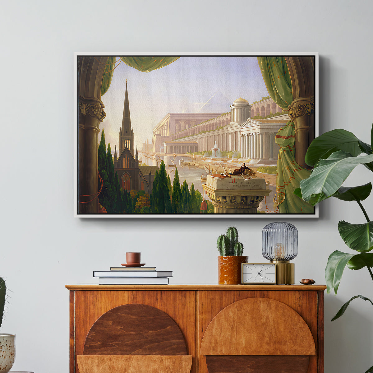 The Architect's Dream, 1840 - Floater Framed Canvas Print