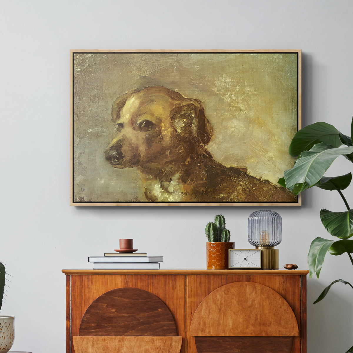 Cliper, the Artist's Dog, 1895 - Floater Framed Canvas Print