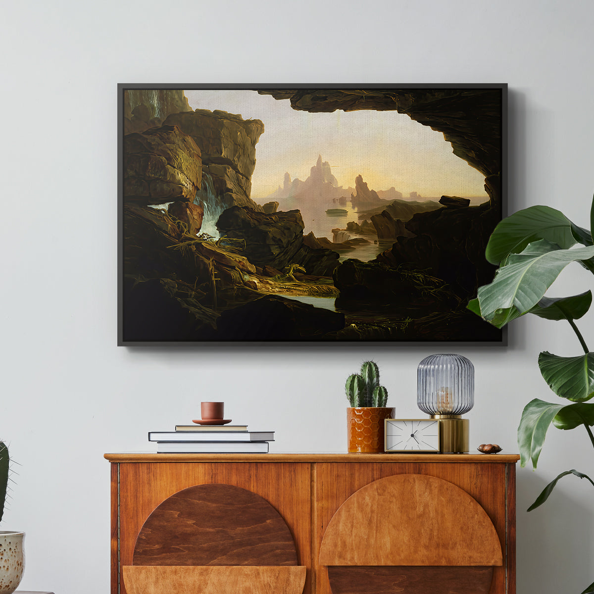 The Subsiding of the Waters of the Deluge, 1829 - Floater Framed Canvas Print