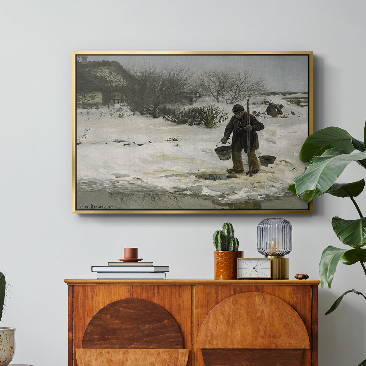 Tøsne, 1895 - Floater Framed Canvas Print