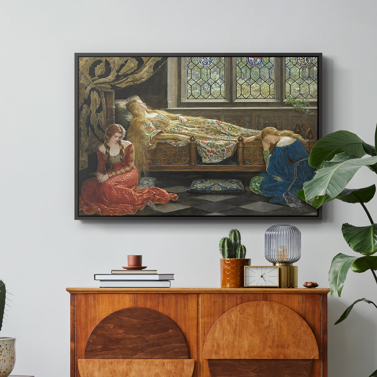 The Sleeping Beauty, 1921 - Floater Framed Canvas Print