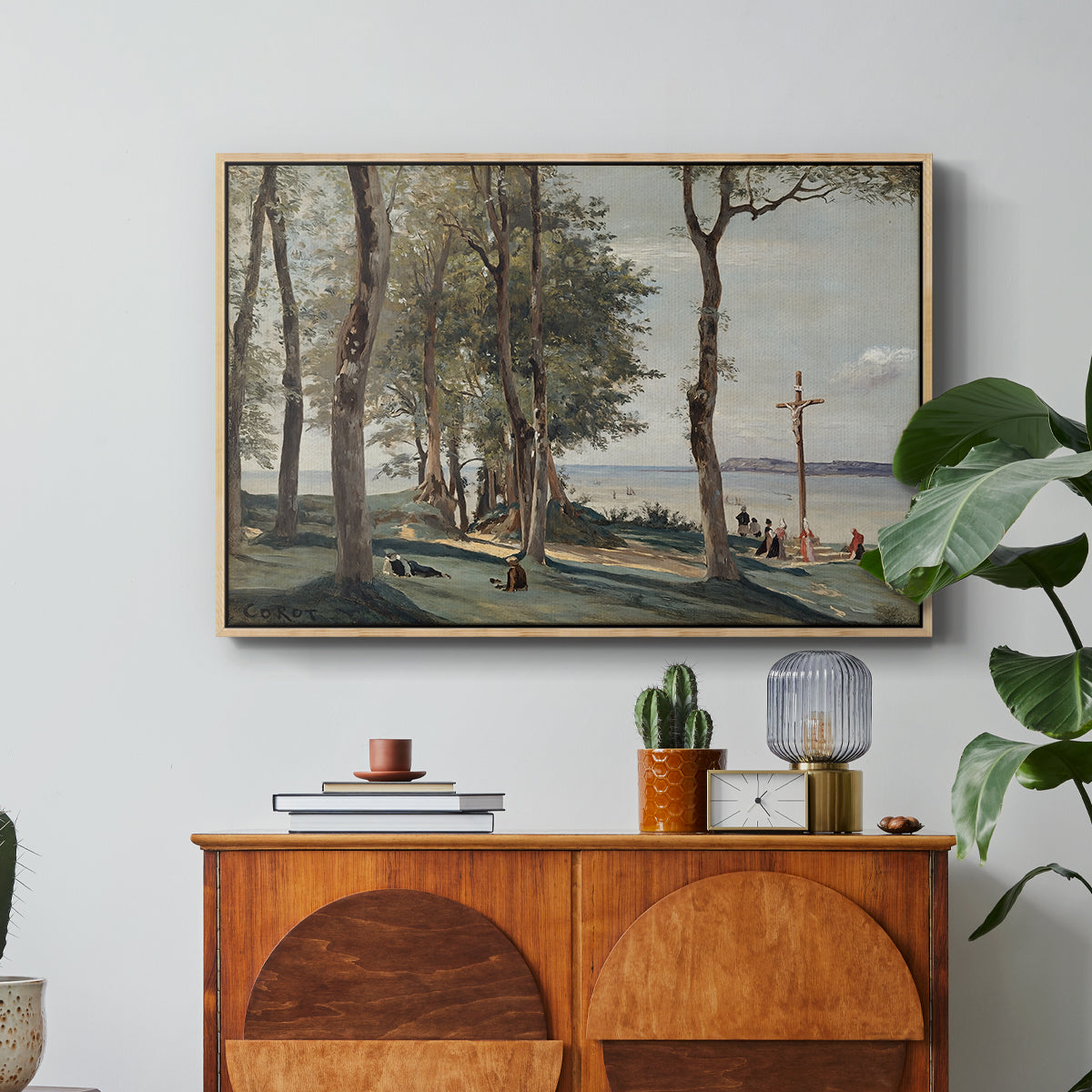 A Calvary on the Cote de Grace, c. 1829 - Floater Framed Canvas Print