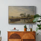 Barge below Flatford Lock, c. 1810 - Floater Framed Canvas Print