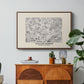 Fleurs, 1866 (Morris Inspired) - Floater Framed Canvas Print