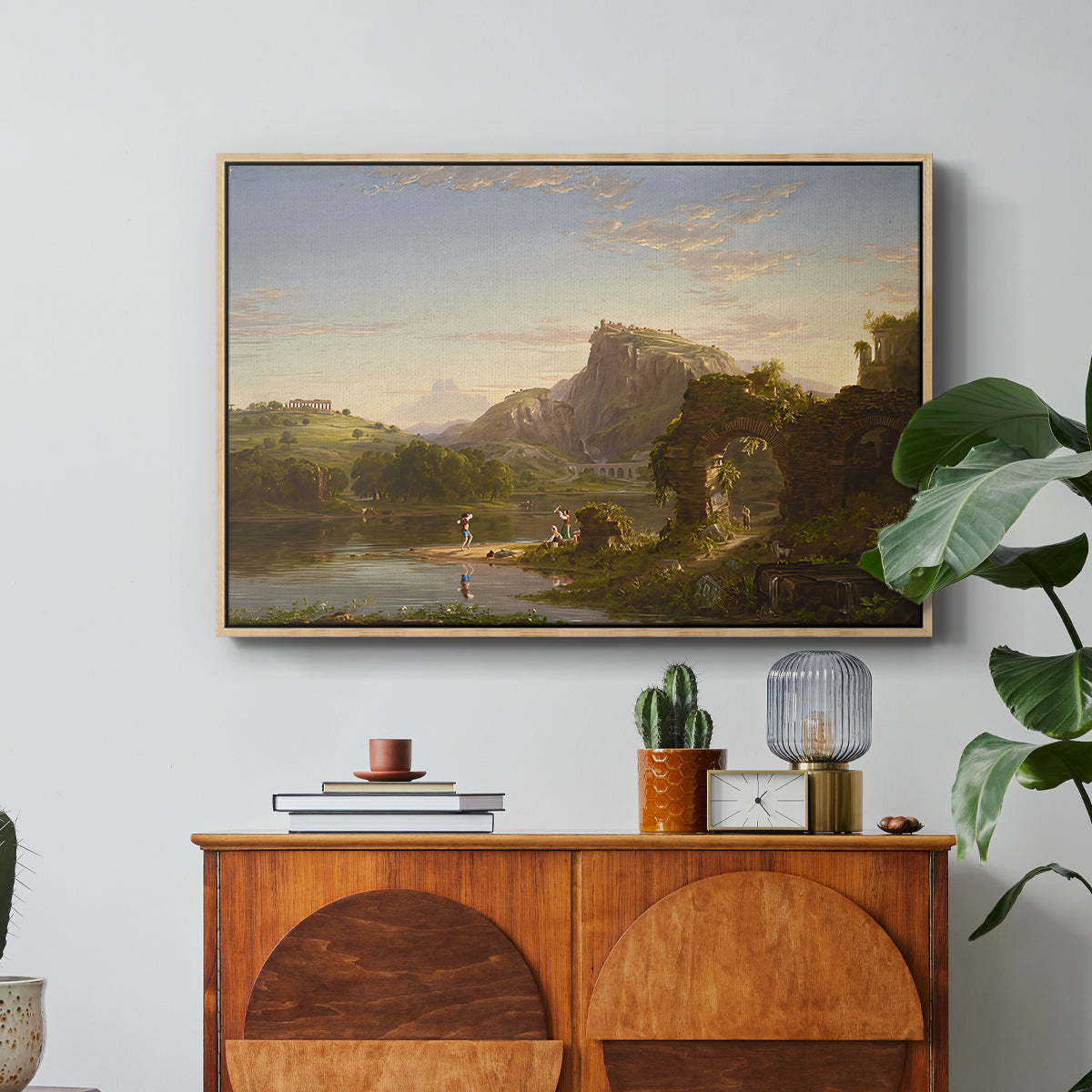 L'Allegro, 1845 - Floater Framed Canvas Print