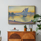 The Port at Sunset, Opus 236, Saint Tropez, 1892 - Floater Framed Canvas Print