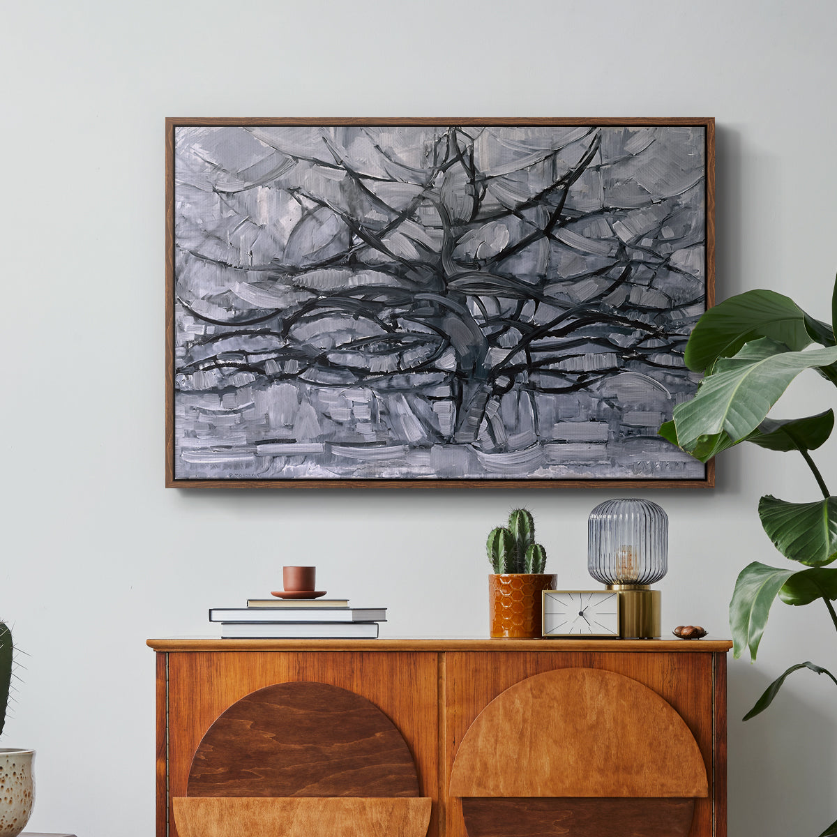 The Gray Tree, 1911 - Floater Framed Canvas Print