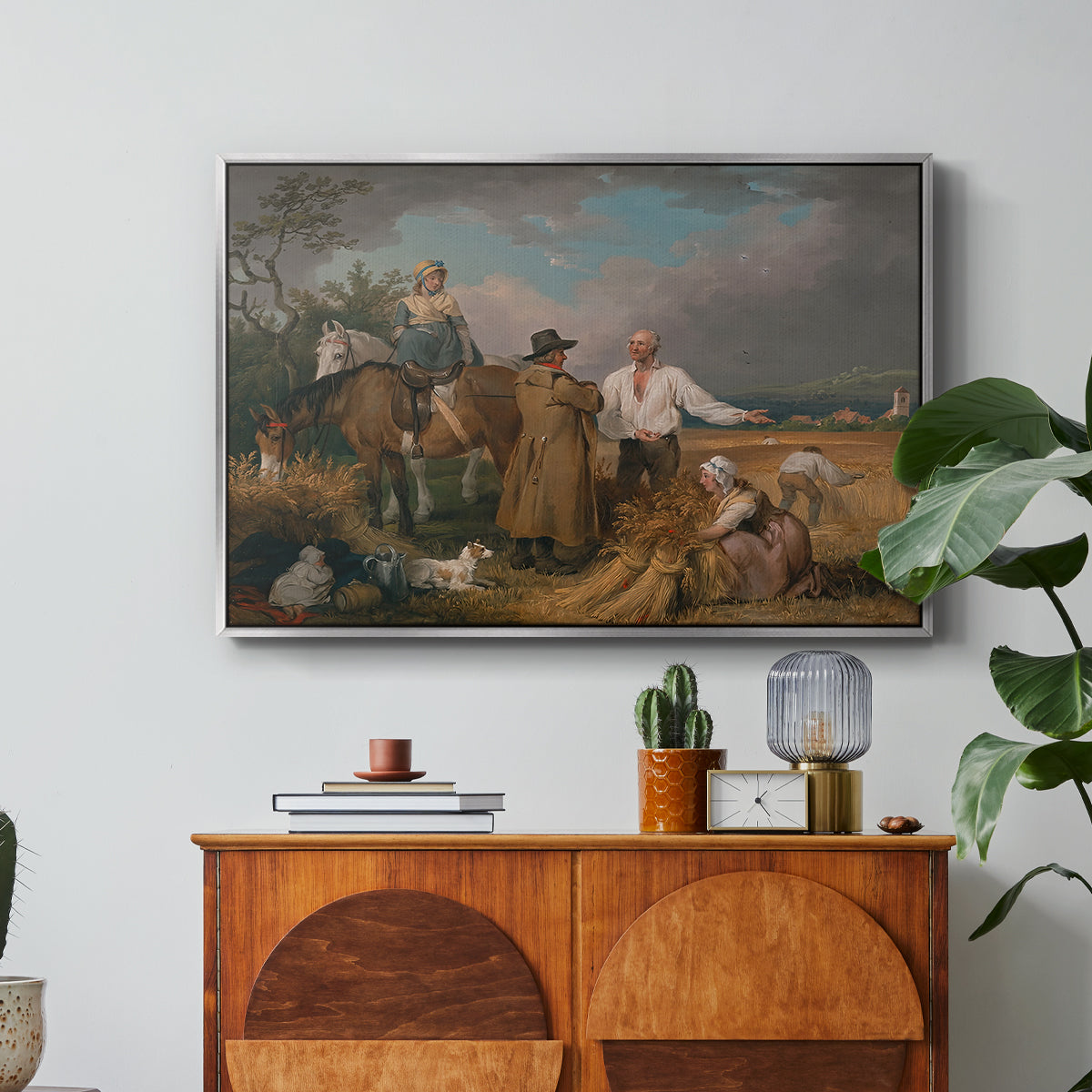 The Reapers, 1800 - Floater Framed Canvas Print