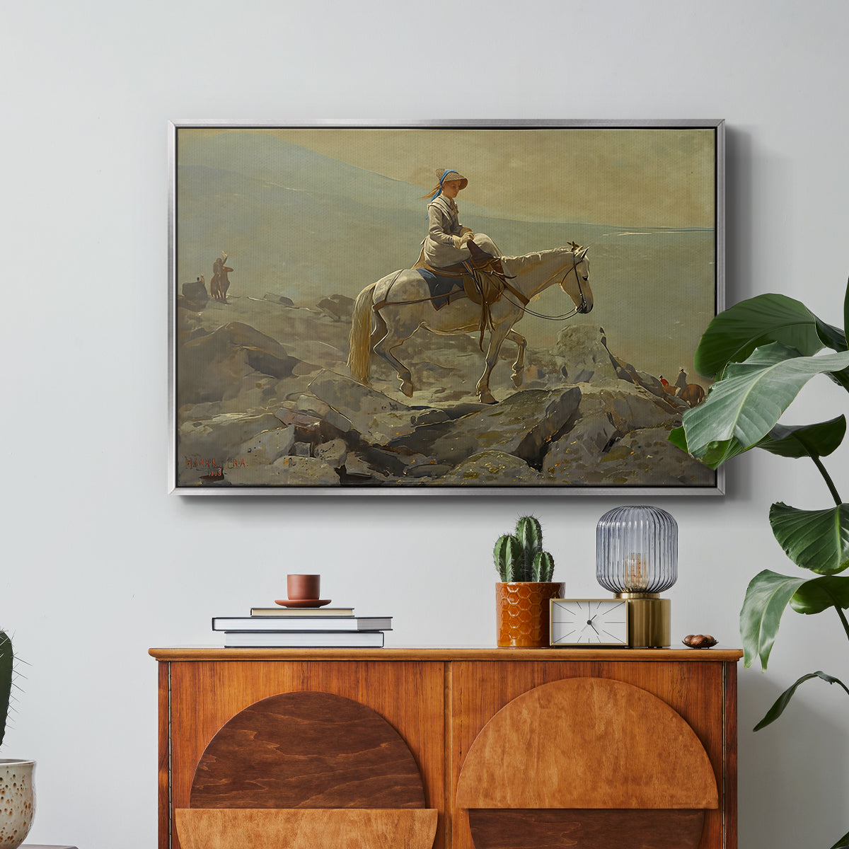 The Bridle Path, White Mountains, 1868 - Floater Framed Canvas Print