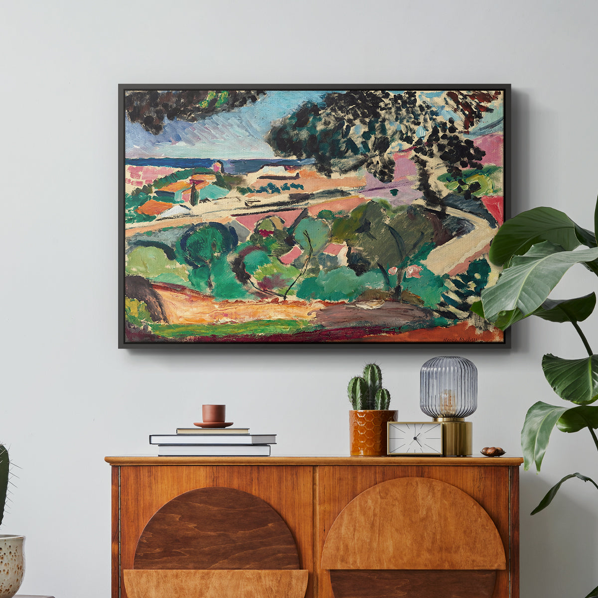 Landscape at Collioure, 1907 - Floater Framed Canvas Print