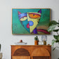 Celestial Cat - Floater Framed Canvas Print