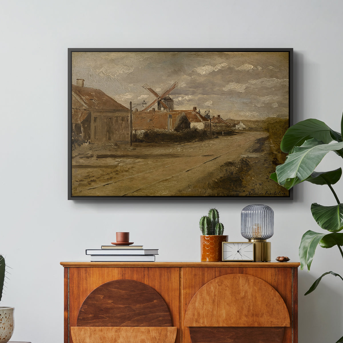 The Mill at Kiel, c. 1885-1888 - Floater Framed Canvas Print
